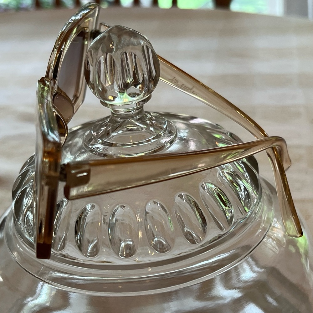 Free People Brown Clear Cat-Eye Sunglasses - Picture 3 of 5